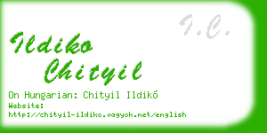 ildiko chityil business card