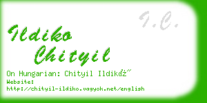 ildiko chityil business card